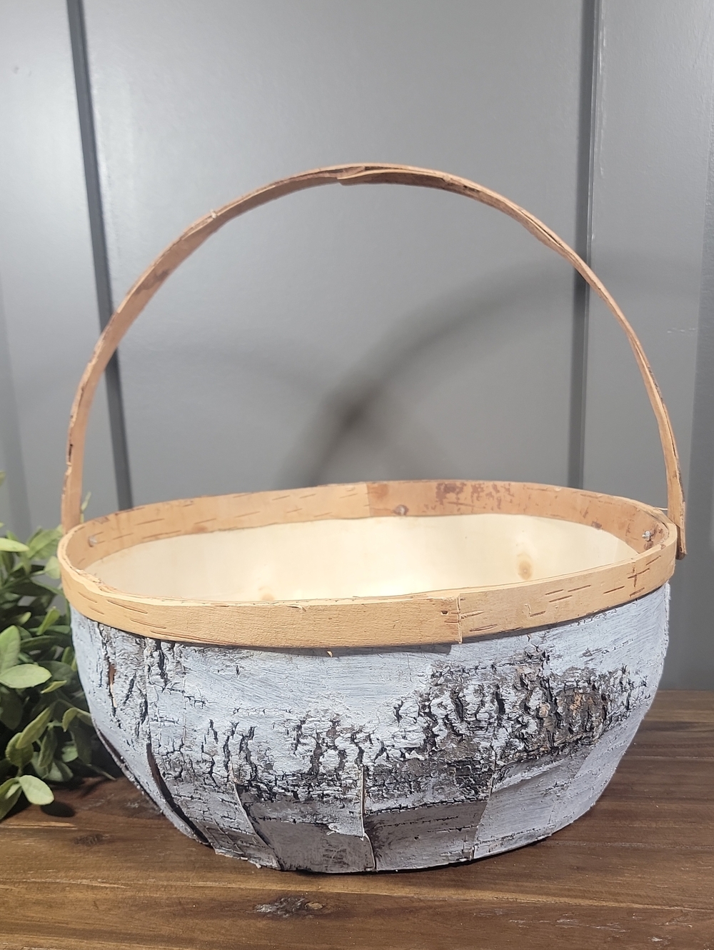 Hand Crafted Birch Bark Basket
